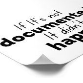 記録もしされてない起こらなかった ポスター (角)