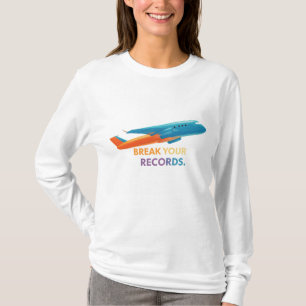 「記録を破る」 Tシャツ