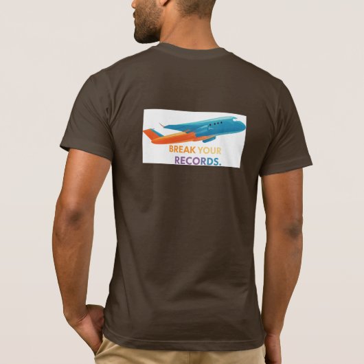 「記録を破る」 Tシャツ (裏面)