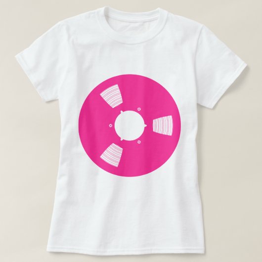 記録テープスプール Tシャツ (デザイン正面)
