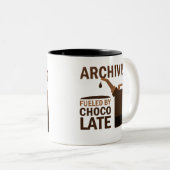 記録係のギフト(おもしろいな) ツートーンマグカップ (正面右)