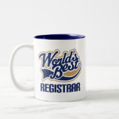 記録係(世界のベスト)のためのギフトのアイディア ツートーンマグカップ (左)