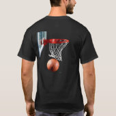 記録機械バスケットボール Tシャツ (裏面)