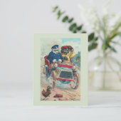 「記録破り」ヴィンテージベアポストカード ポストカード (スタンド正面)