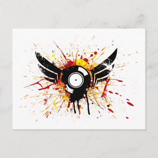 記録飛んでいる ポストカード (正面)