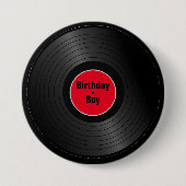 記録 缶バッジ (正面)