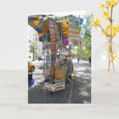 訪れるデートにふさわしい金ゴールドが輝く カード (黄色い花)