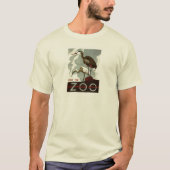訪問して下さい動物園- WPAポスター-を Tシャツ (正面)
