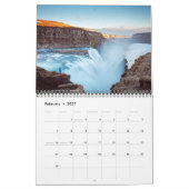 訪問のアイスランド旅行冒険 カレンダー (2月 2027)