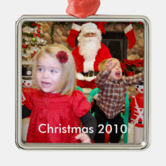 訪問のサンタのクリスマス2010年 メタルオーナメント