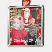 訪問のサンタのクリスマス2010年 メタルオーナメント (左)