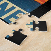 訪問のパレスチナのヴィンテージ旅行ポスター ジグソーパズル (側面)