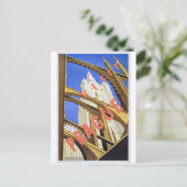 訪問のプラハのヴィンテージ旅行ポスター芸術 ポストカード (スタンド正面)