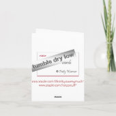 訪問のメッセージカードをありがとう サンキューカード (裏面)