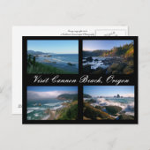 訪問の大砲のビーチ、オレゴン ポストカード (正面/裏面)