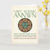 訪問の景色のAnnwnの挨拶状 カード (黄色い花)