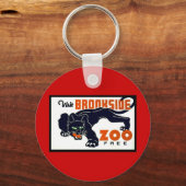 訪問のBrooksideの動物園自由WPAのポスター- キーホルダー (正面)
