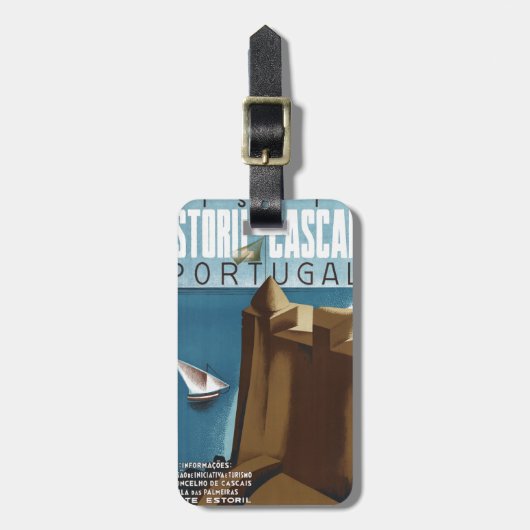 訪問エストリルCascaisポルトガル ラゲッジタグ (正面縦)