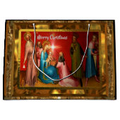 訪問ベビーイエスクリスマス ラージペーパーバッグ (正面)