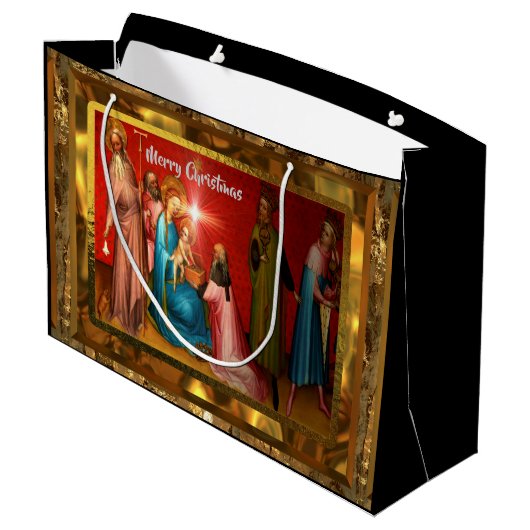 訪問ベビーイエスクリスマス ラージペーパーバッグ (裏面アングル)