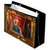 訪問ベビーイエスクリスマス ラージペーパーバッグ (正面アングル)