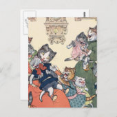 訪問中の叔母 ポストカード (正面/裏面)