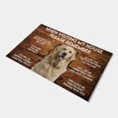 訪問中はラブラドールマット ドアマット (アングル)