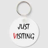 訪問中 キーホルダー (正面)