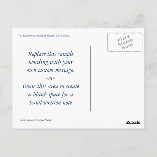 訪問客 ポストカード (裏面)