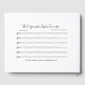 訪問機関向け非公式ゲストブック ゲストブック (裏面)