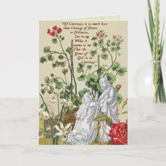 訪問空白のなカードヒレアBellocの礼儀 カード (正面)