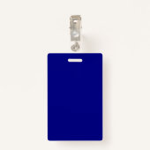 訪問者が会社名ロゴブルーをパス バッジ (裏面クリップ)