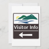 訪問者の情報サイン 招待状 (正面)