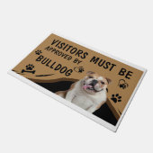 訪問者はSpringer Buldogによって承認されなければならない ドアマット (アングル)