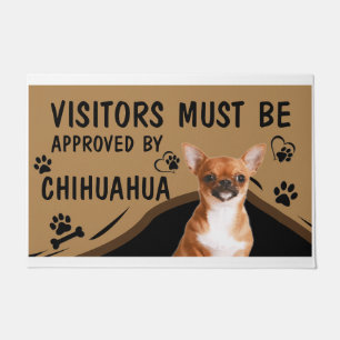 訪問者はSpringer Chihuahuaによって承認されなければならない ドアマット