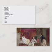 訪問者を歓迎します、1867年(キャンバスの油) 名刺 (正面/裏面)