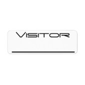 訪問者 ラベル (正面)