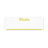 訪問者 ラベル (正面)