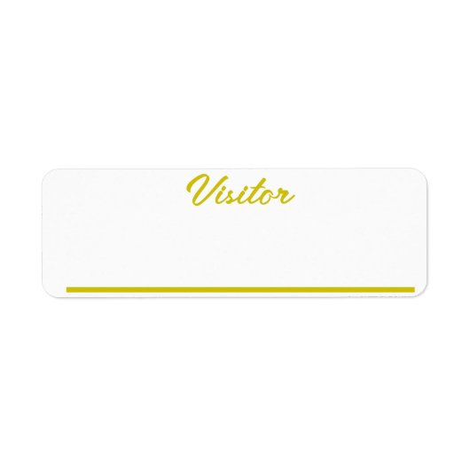 訪問者 ラベル (正面)