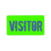 訪問者 ラベル (正面)