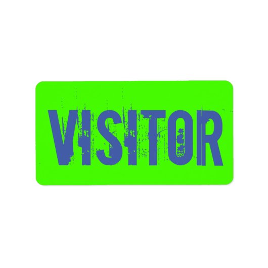 訪問者 ラベル (正面)