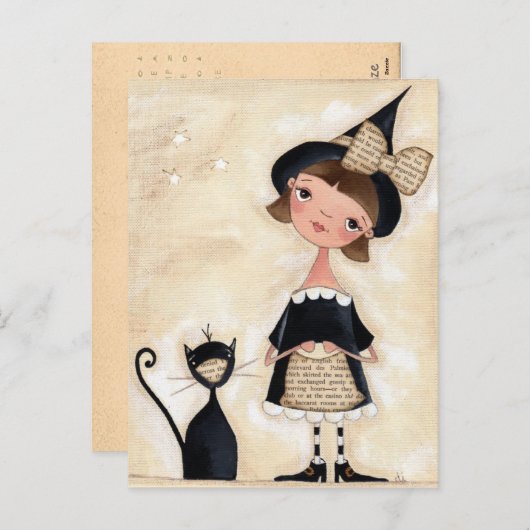 訪問者-休日の郵便はがき シーズンポストカード (正面/裏面)