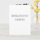 訪問離れ後の簡単ではない。 カード (黄色い花)