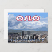 訪問…オスロ，ノルウェー – はがき (正面/裏面)