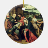 訪問(パネルの油) 2 セラミックオーナメント (裏面)