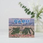 訪問…パリ,フランス – はがき (スタンド正面)