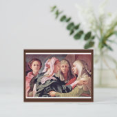 『訪問』　ポントルモ、ヤコポ ポストカード (スタンド正面)