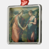 訪問 メタルオーナメント (左)