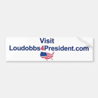 訪問LouDobbs4President.com バンパーステッカー