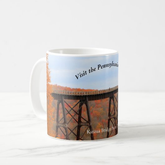 訪問PAウィルズ絵のような土産キンズア橋 コーヒーマグカップ (正面左)